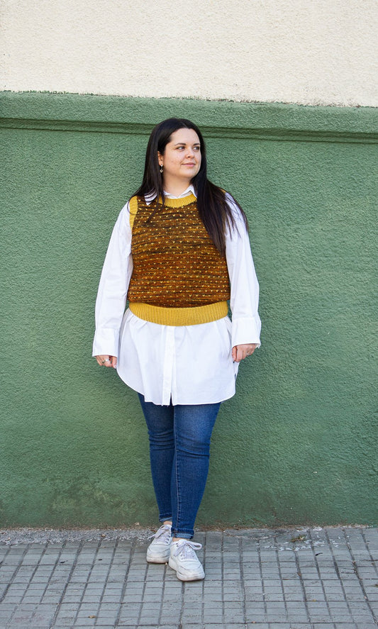 Mouwloos vestje Malabrigo Rios - Gratis patroon