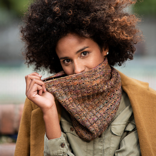 Sjaalkraag in Malabrigo Caprino