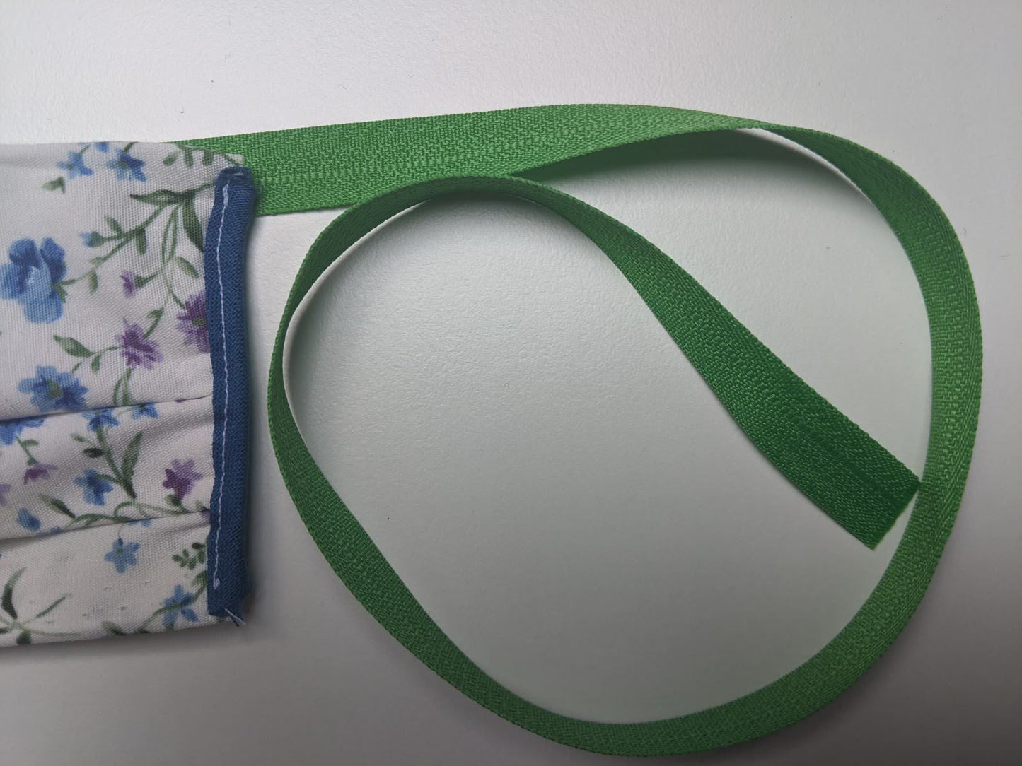 Keperband - groen - per meter