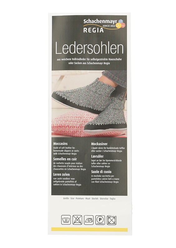 Lederen pantoffelzool Regia